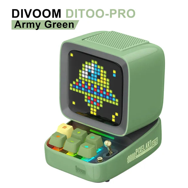Divoom Ditoo-Pro Retro Pixel Art Bluetooth Speaker & Alarm Clock