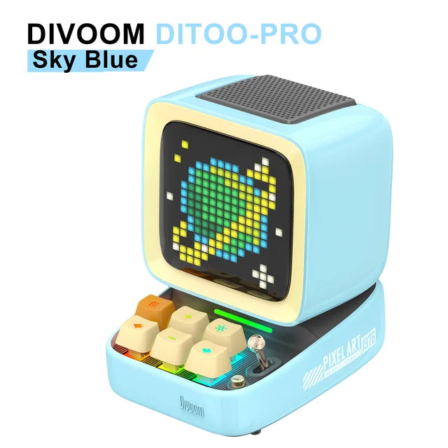 Divoom Ditoo-Pro Retro Pixel Art Bluetooth Speaker & Alarm Clock