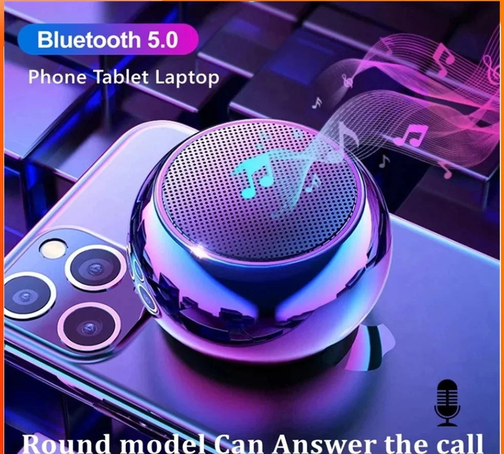 Portable Mini Wireless Bluetooth Speaker | Small Subwoofer | Outdoor Audio for iOS & Android Devices