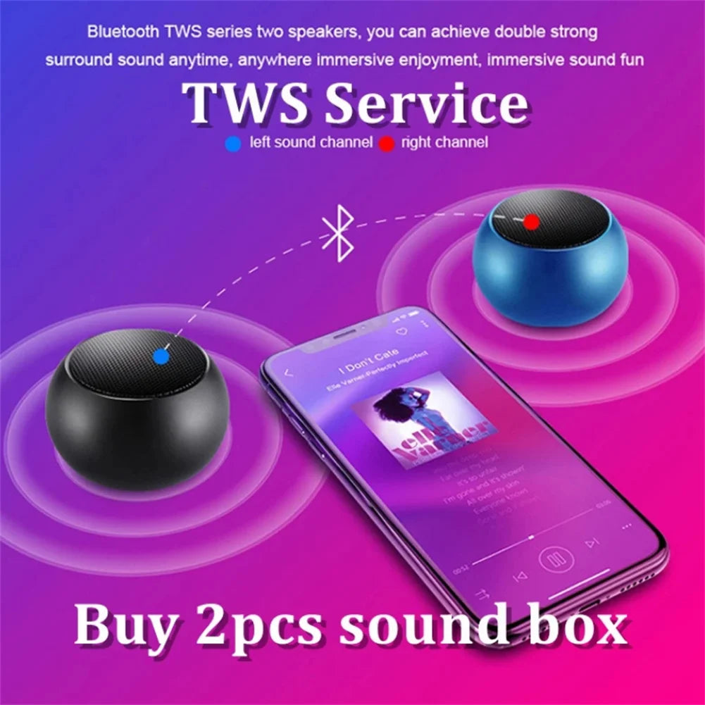 Portable Mini Wireless Bluetooth Speaker | Small Subwoofer | Outdoor Audio for iOS & Android Devices