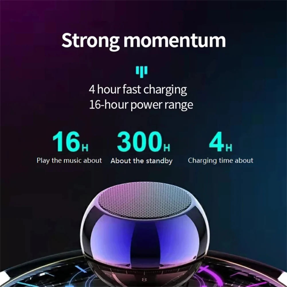 Portable Mini Wireless Bluetooth Speaker | Small Subwoofer | Outdoor Audio for iOS & Android Devices