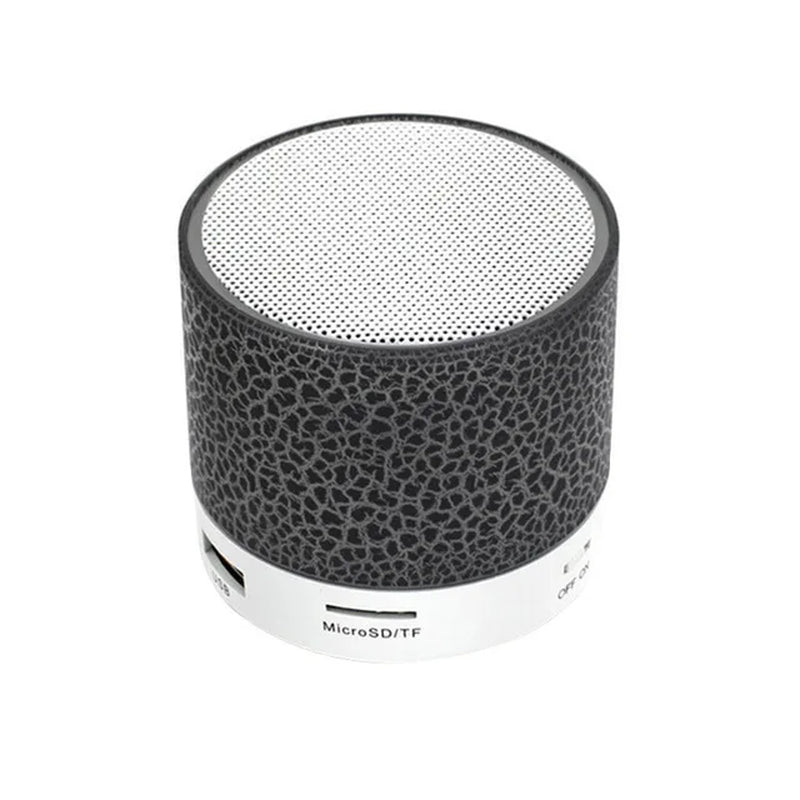 A9 Mini Portable Speaker Bluetooth Wireless Car Audio Dazzling Crack LED Lights Subwoofer Support TF Card USB Charging for PC